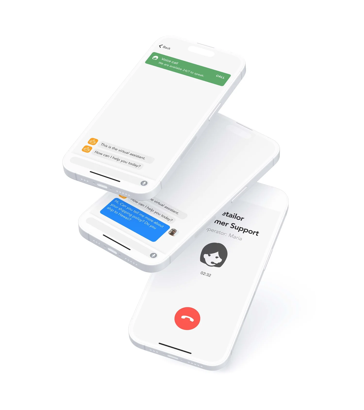 Retailor mobile design — Integrated support