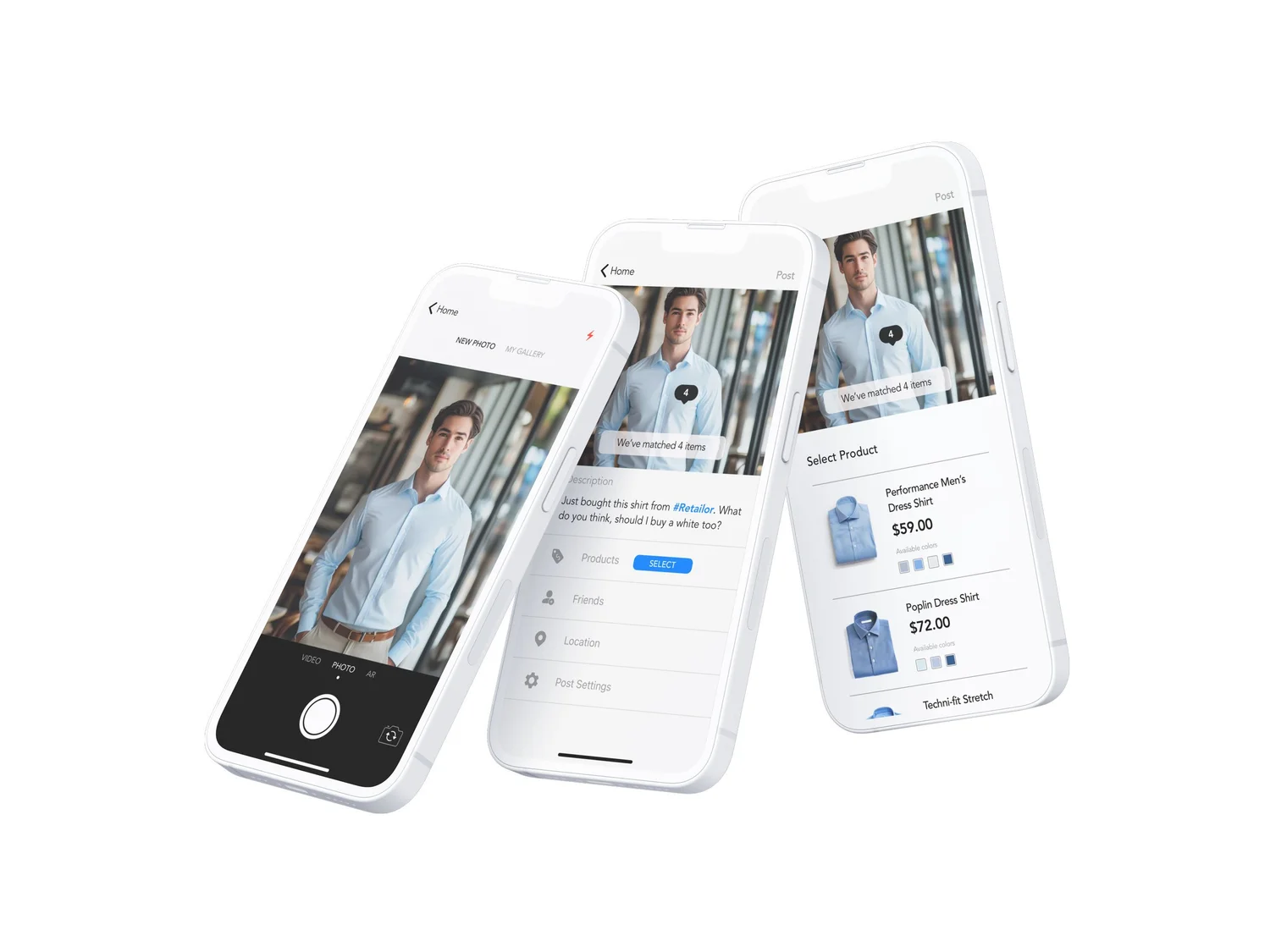 Retailor mobile design — Tagging products