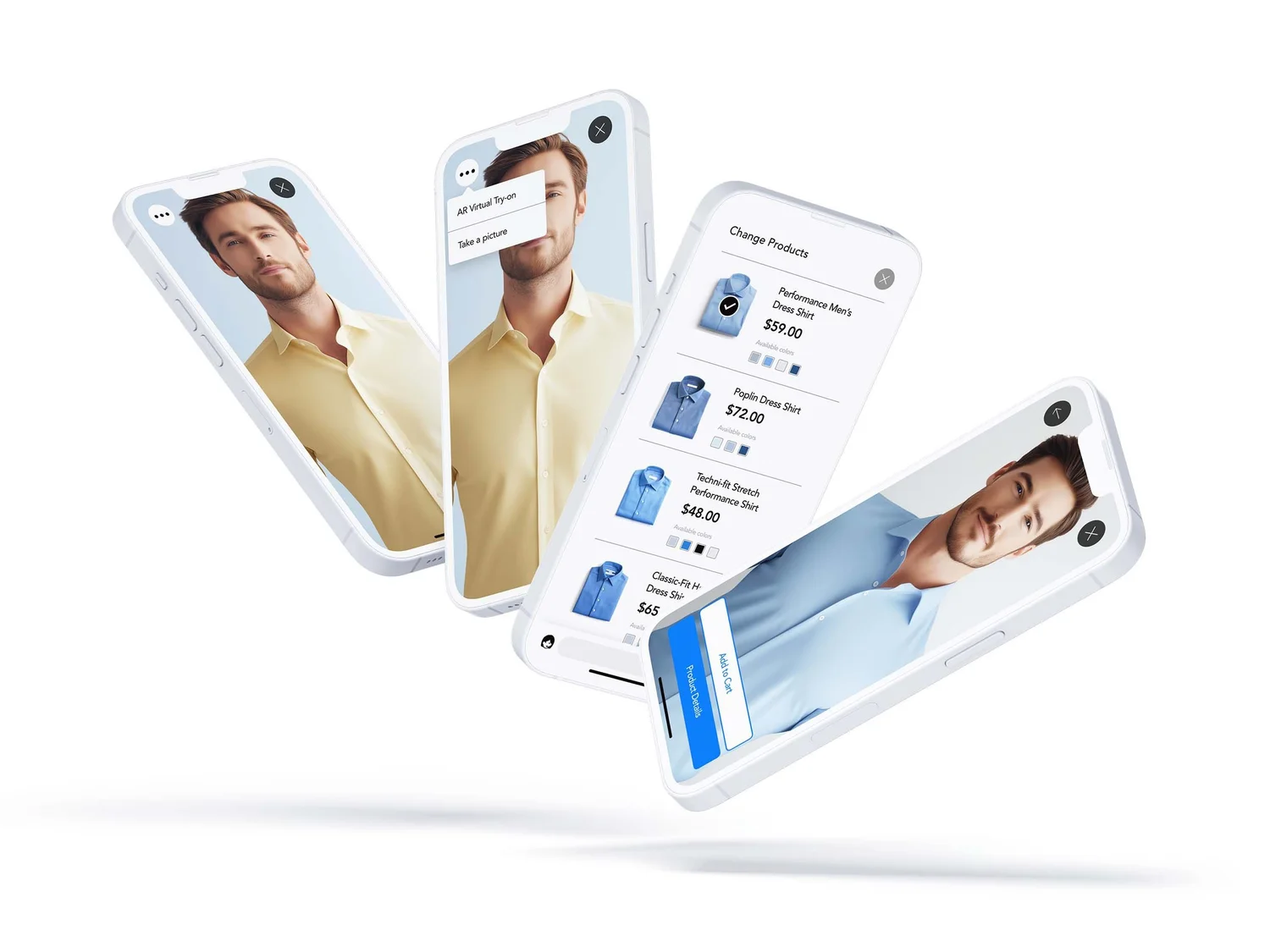 Retailor mobile design — AR try-before-you-buy