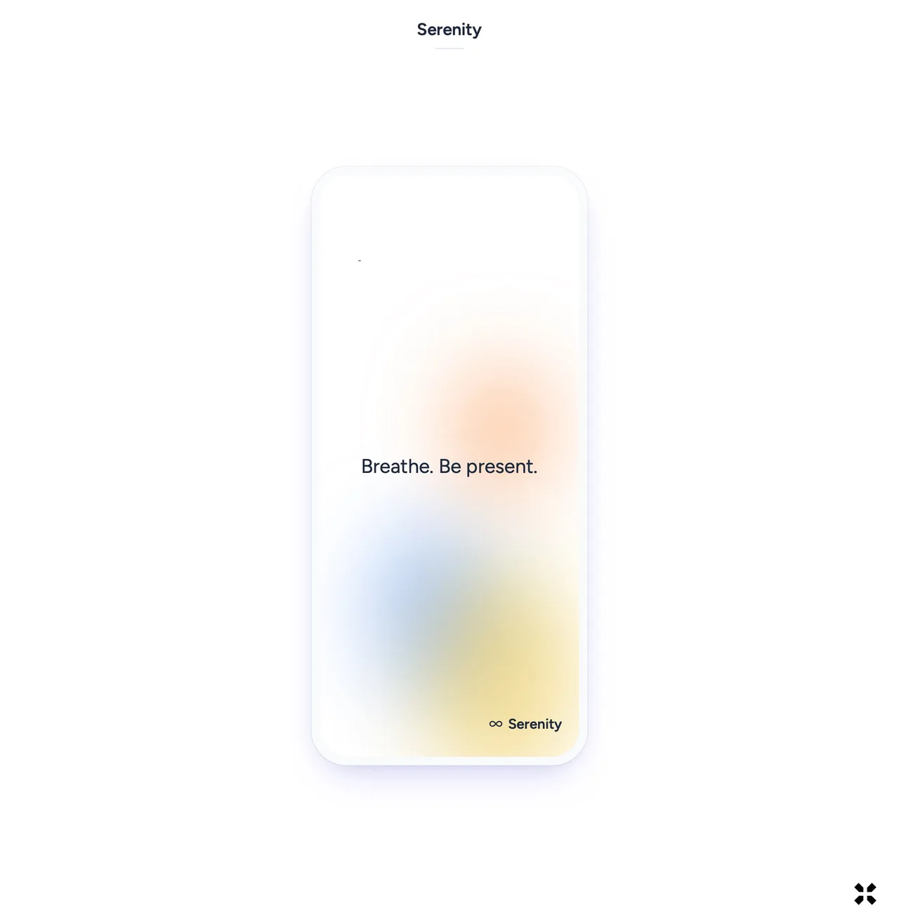 Serenity mobile onboarding screen 13