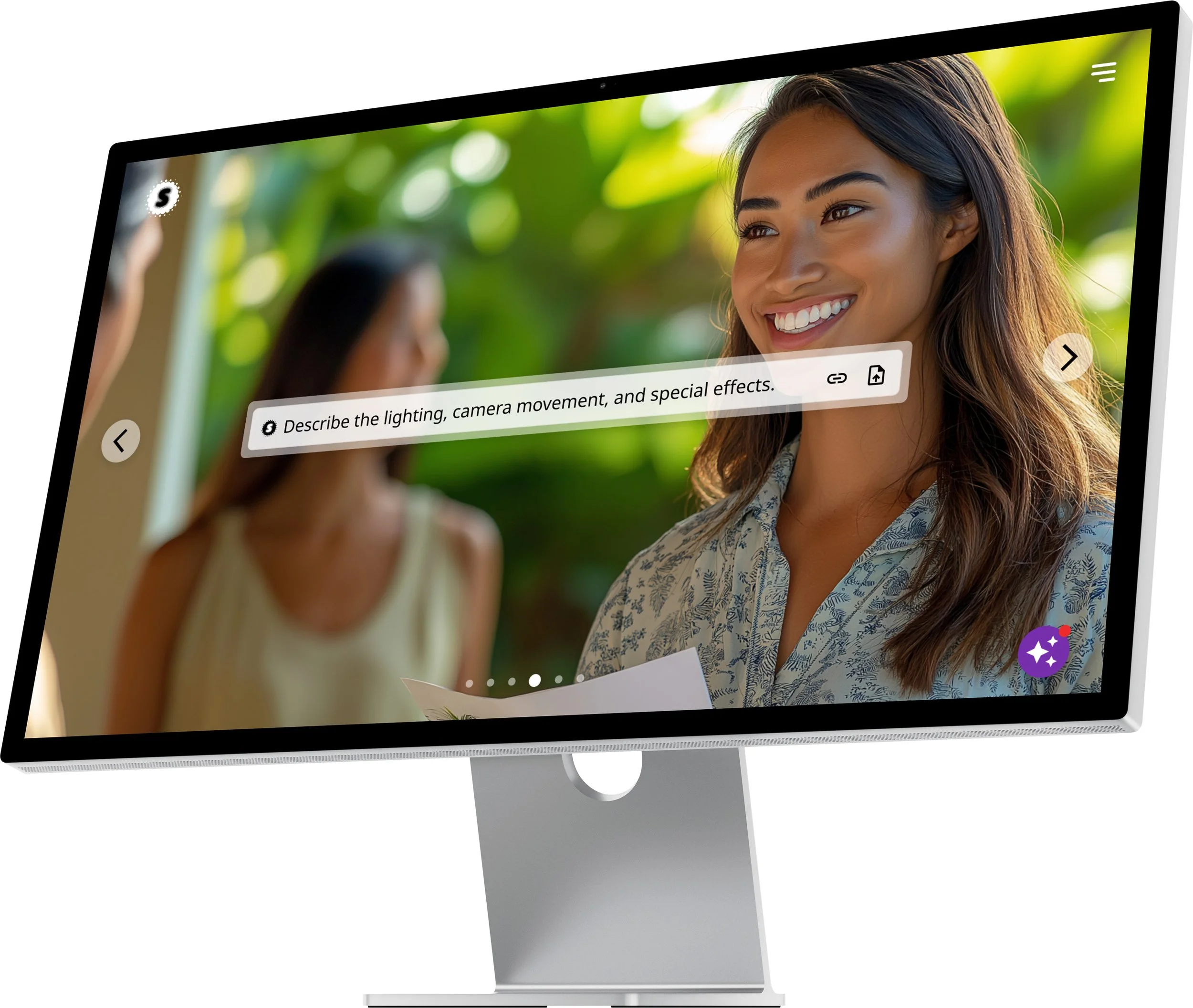 Visual effects — with an "AI Choice" option that decides for you.
