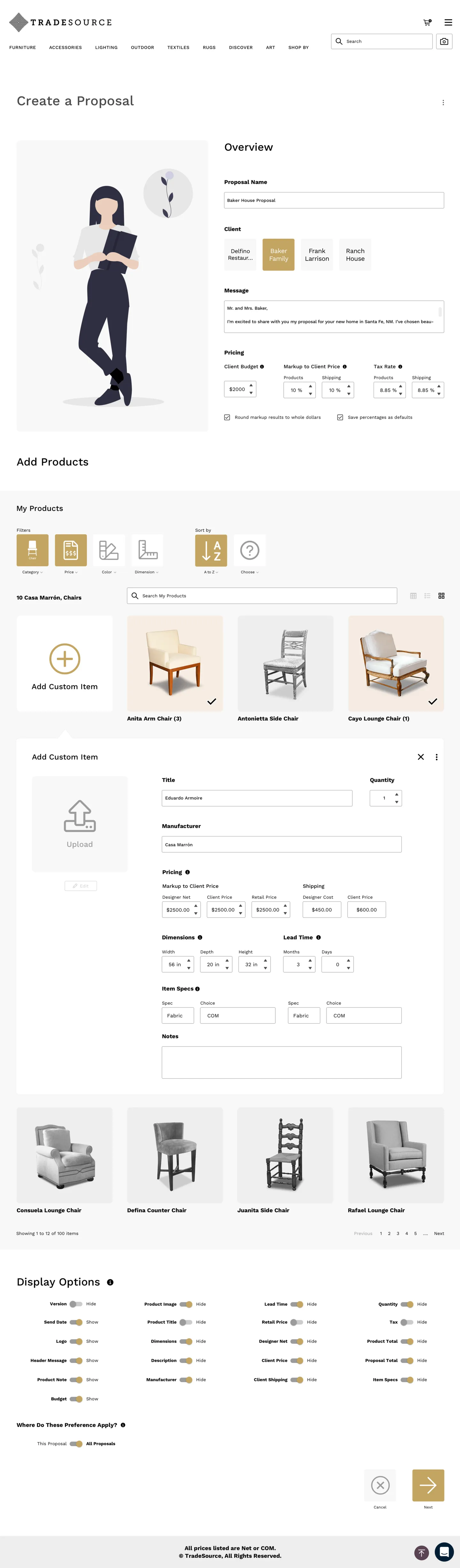 TradeSource desktop — Create proposal