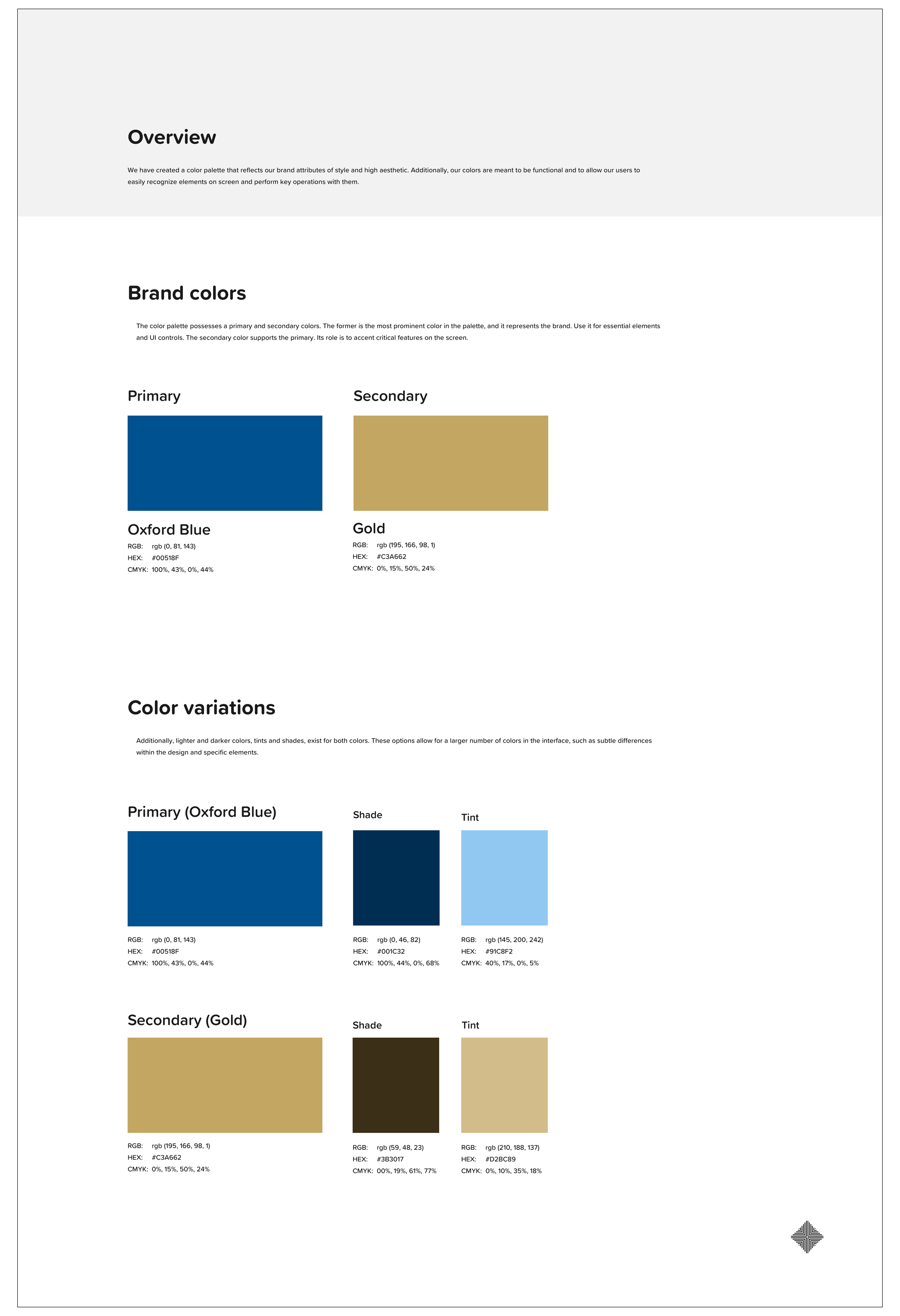 Color — the core palette