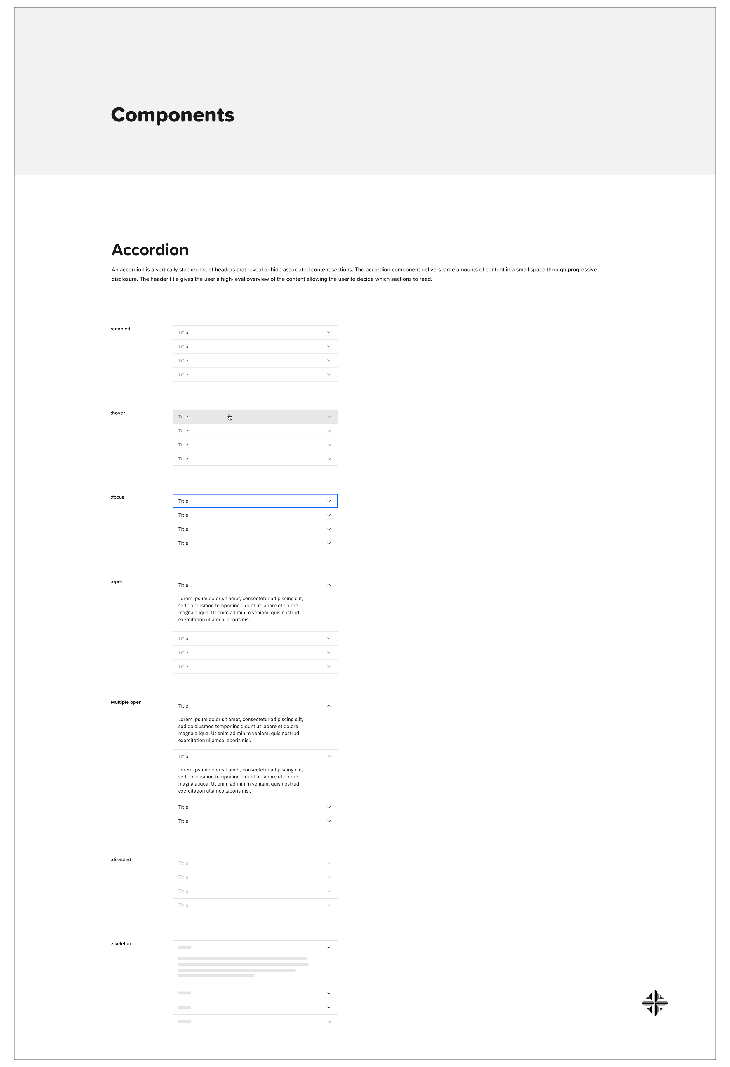 Components — the full library